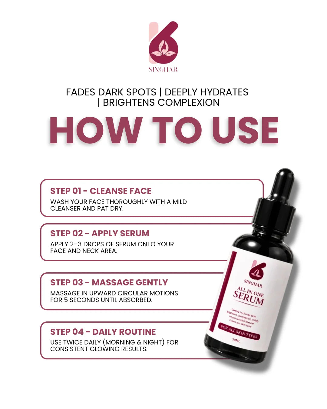 Singhar All-in-One Whitening Serum